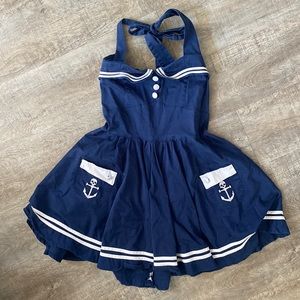 Hell Bunny Vixen Vintage Sailor Dress